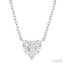 Heart Shape Lovebright Petite Diamond Solitaire Pendant