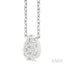 Pear Shape Lovebright Petite Diamond Solitaire Pendant