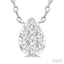 Pear Shape Lovebright Petite Diamond Solitaire Pendant