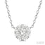 Round Shape Lovebright Petite Diamond Fashion Pendant
