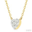Heart Shape Lovebright Petite Diamond Solitaire Pendant