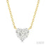 Heart Shape Lovebright Petite Diamond Solitaire Pendant