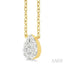 Pear Shape Lovebright Petite Diamond Solitaire Pendant