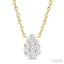 Pear Shape Lovebright Petite Diamond Solitaire Pendant