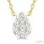 Pear Shape Lovebright Petite Diamond Solitaire Pendant