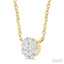 Round Shape Lovebright Petite Diamond Fashion Pendant