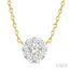 Round Shape Lovebright Petite Diamond Fashion Pendant