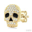 Skull Petite Diamond Fashion Earrings
