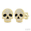 Skull Petite Diamond Fashion Earrings