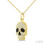 Skull Petite Diamond Fashion Pendant