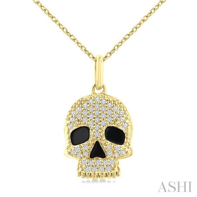 Skull Petite Diamond Fashion Pendant