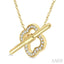 Clover Toggle Petite Diamond Fashion Necklace