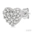 Heart Shape Petite Diamond Fashion Earrings