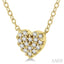 Heart Shape Petite Diamond Fashion Pendant