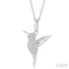 Hummingbird Petite Diamond Fashion Pendant