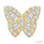 Butterfly Petite Baguette Diamond Fashion Earrings