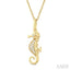 Seahorse Petite Diamond Fashion Pendant