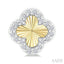 Clover Fluted Petite Diamond Fashion Earrings