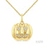 Pumpkin Petite Diamond Fashion Pendant