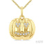 Pumpkin Petite Diamond Fashion Pendant