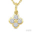 Clover Bezel Petite Diamond Fashion Pendant