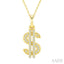 Dollar Diamond Fashion Pendant
