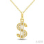 Dollar Diamond Fashion Pendant