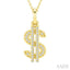 Dollar Diamond Fashion Pendant