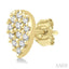Pear Shape Petite Diamond Fashion Earrings