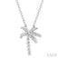 Palm Tree Petite Diamond Fashion Pendant