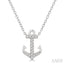 Anchor Petite Diamond Fashion Pendant