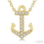 Anchor Petite Diamond Fashion Pendant