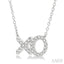 X & O Petite Diamond Fashion Pendant