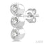 Bezel Set Petite Diamond Fashion Earrings