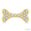 Dog Bone Petite Diamond Fashion Earrings