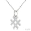 Hashtag Petite Diamond Fashion Pendant