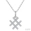 Hashtag Petite Diamond Fashion Pendant