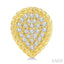 Pave-Set Pear Shape Rope Diamond Fashion Earrings
