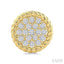Pave-Set Round Shape Rope Diamond Fashion Earrings