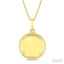 Dollar Fluted Diamond Fashion Pendant