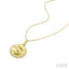 Dollar Fluted Diamond Fashion Pendant