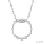 Petite Circle Diamond Fashion Pendant