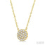 Disc Petite Diamond Fashion Pendant