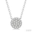 Disc Petite Diamond Fashion Pendant