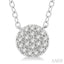 Disc Petite Diamond Fashion Pendant