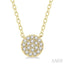 Disc Petite Diamond Fashion Pendant