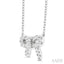 Bow Petite Diamond Fashion Pendant