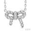 Bow Petite Diamond Fashion Pendant