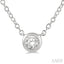 Bezel Set Petite Diamond Fashion Pendant