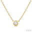 Bezel Set Petite Diamond Fashion Pendant